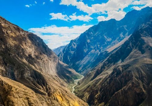 The 2nd deepest canyon in the world, the Colca Canyon in Peru