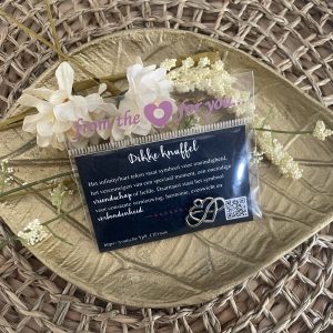 Bedel 'Dikke knuffel' - Hart/Infinity