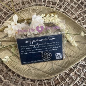 Bedel 'Leef jouw mooiste leven' - Seed of life
