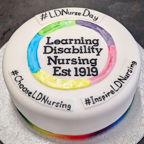 A regal iced cake that Celebrates Learning Disability Nursing, LD Nursing