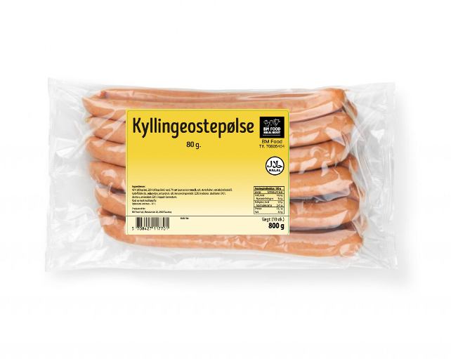 Kyllingeostepølse