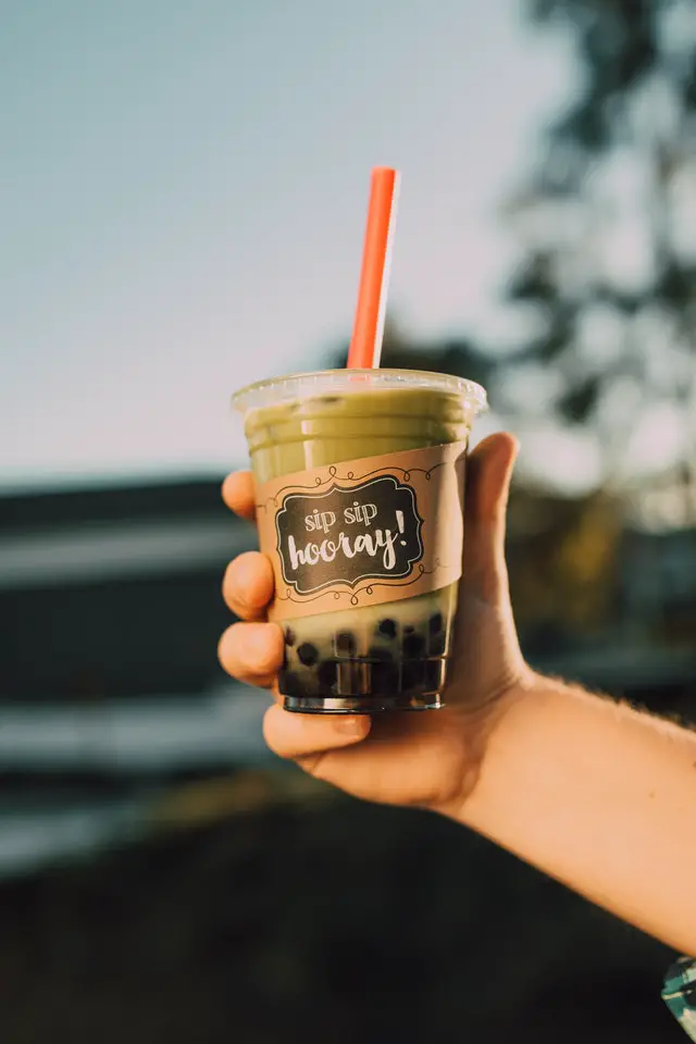 Boba tea med fruktsmak