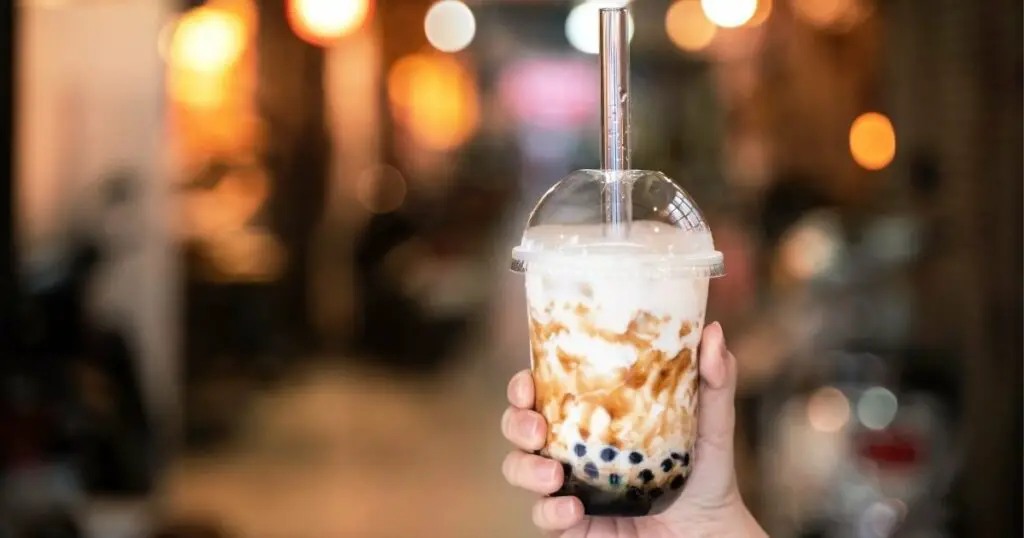 Salted Caramel Boba Tea