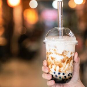 Salted Caramel Boba Tea