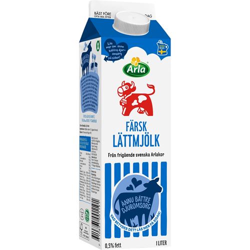 lättmjölk 0,5% / Mjölk alternativ