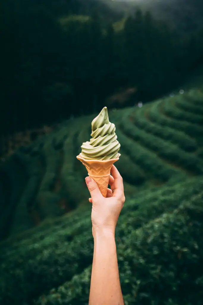 Dessert - Matcha glass