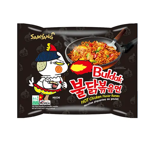 Fire Noodle Challenge - Korean Fire Noodles - Buldak-Bokkeum-Myeon