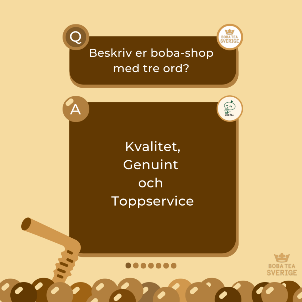 "Spilling The Boba Tea" Med Me&Tea Göteborg - Boba Tea Sverige