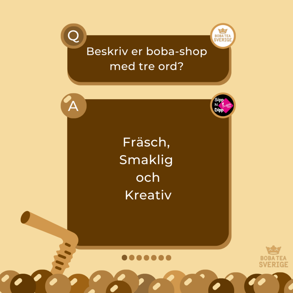 "Spilling The Boba Tea" Med Sipp N Dipp - Boba Tea Sverige