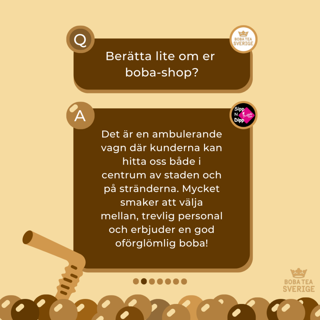 "Spilling The Boba Tea" Med Sipp N Dipp - Boba Tea Sverige