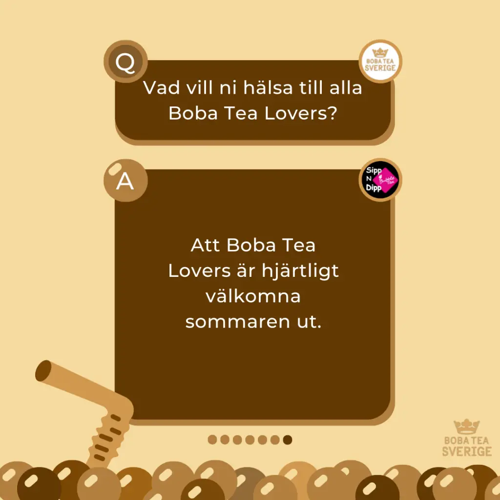 "Spilling The Boba Tea" Med Sipp N Dipp - Boba Tea Sverige
