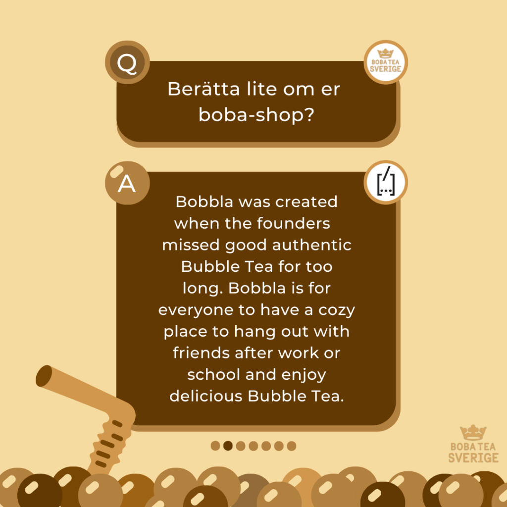 "Spilling The Boba Tea" Med Bobbla Malmö - Boba Tea Sverige - Bobatea.se