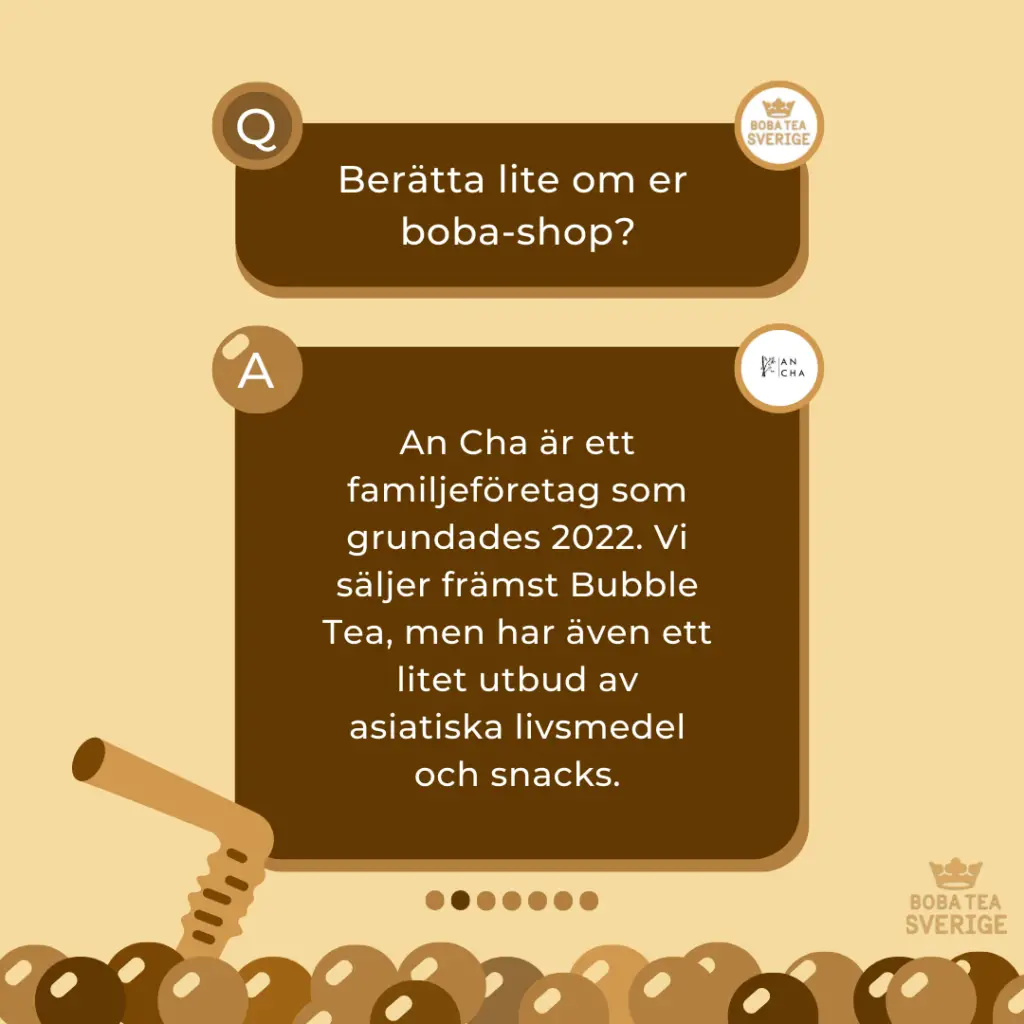 "Spilling The Boba Tea" Med An Cha Huddinge - Boba Tea Sverige - Bobatea.se