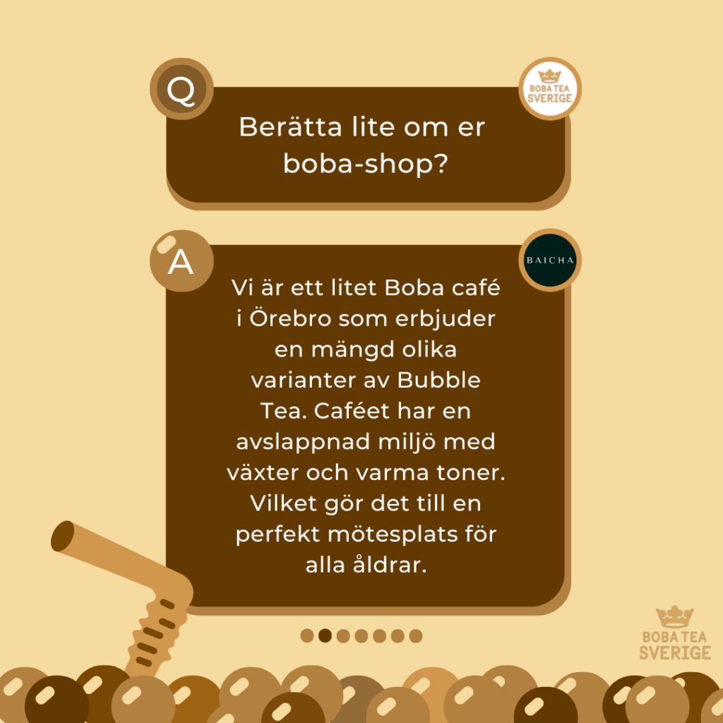 "Spilling The Boba Tea" Med Bai Cha Örebro - Boba Tea Sverige - Bobatea.se