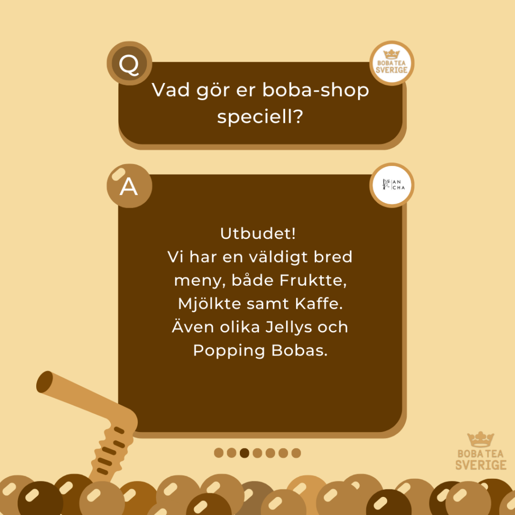 "Spilling The Boba Tea" Med An Cha Huddinge - Boba Tea Sverige - Bobatea.se