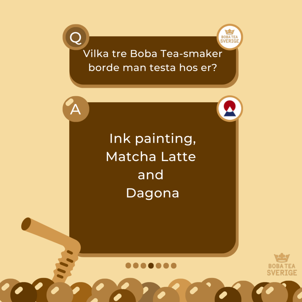 "Spilling The Boba Tea" Med Yocha Studio Uppsala - Boba Tea Sverige - Bobatea.se
