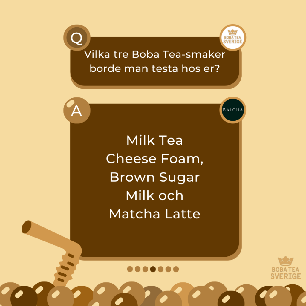 "Spilling The Boba Tea" Med Bai Cha Örebro - Boba Tea Sverige - Bobatea.se