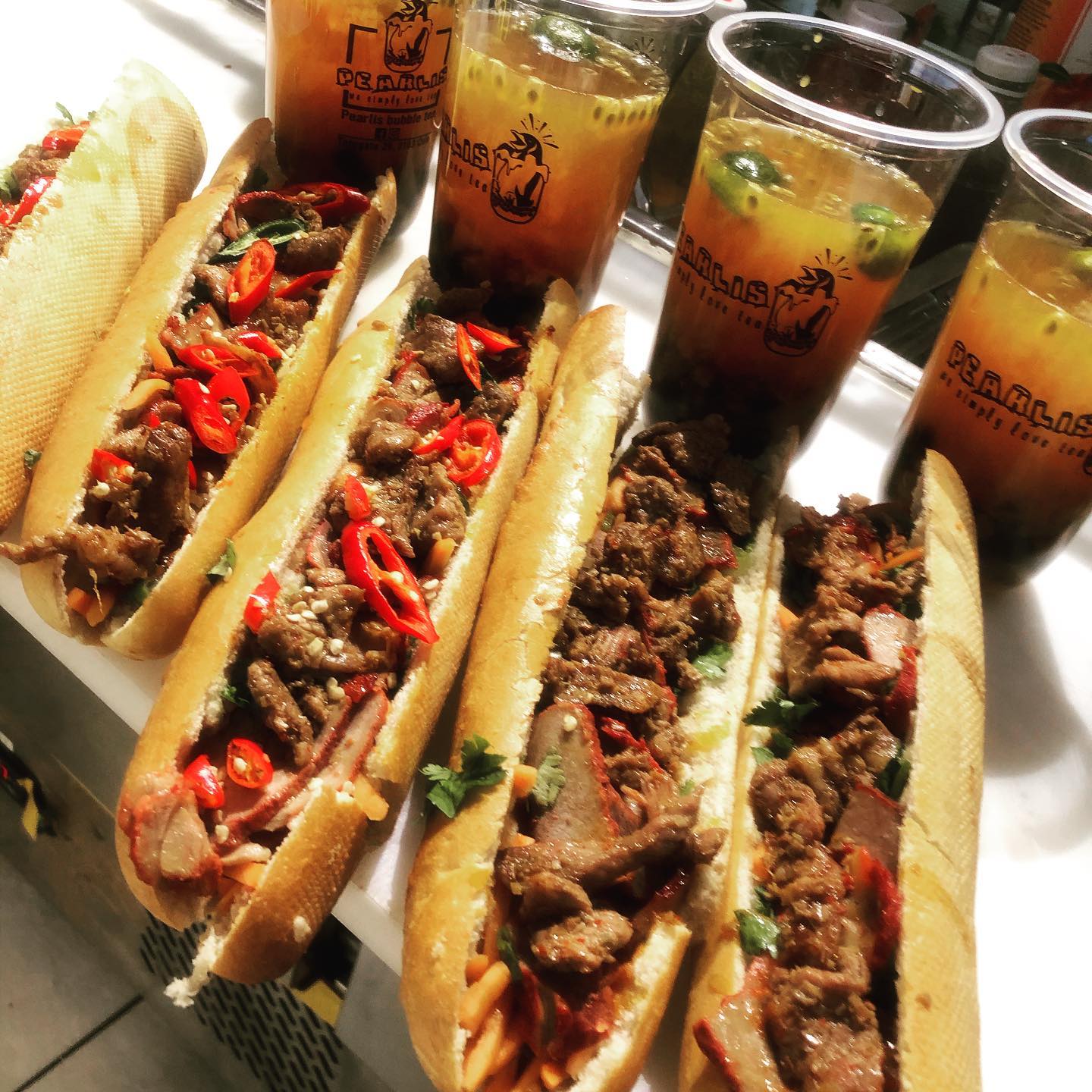 Pearlis Baguettes & Bubble Tea - Dsan street food - Bobatea.se