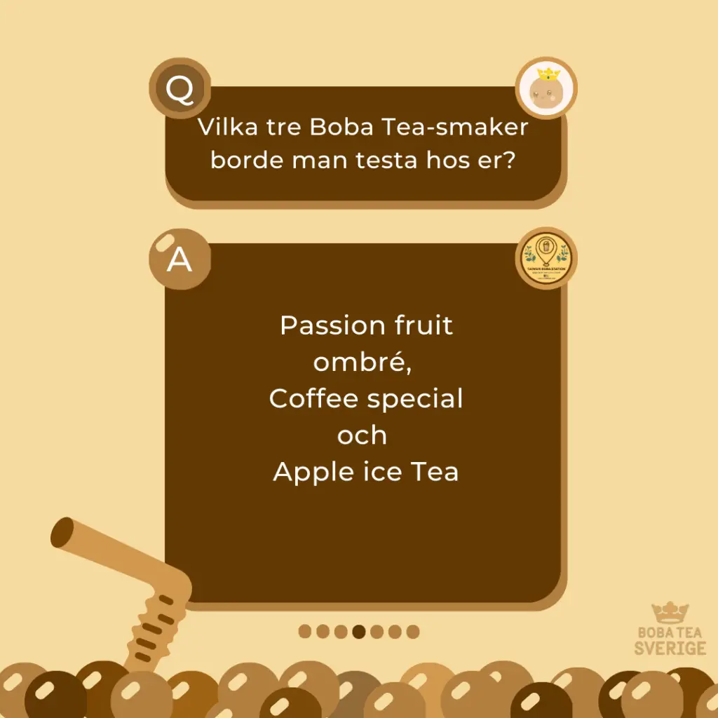 "Spilling The Boba Tea" Med Taiwan Boba Station Sundsvall - Boba Tea Sverige - Bobatea.se