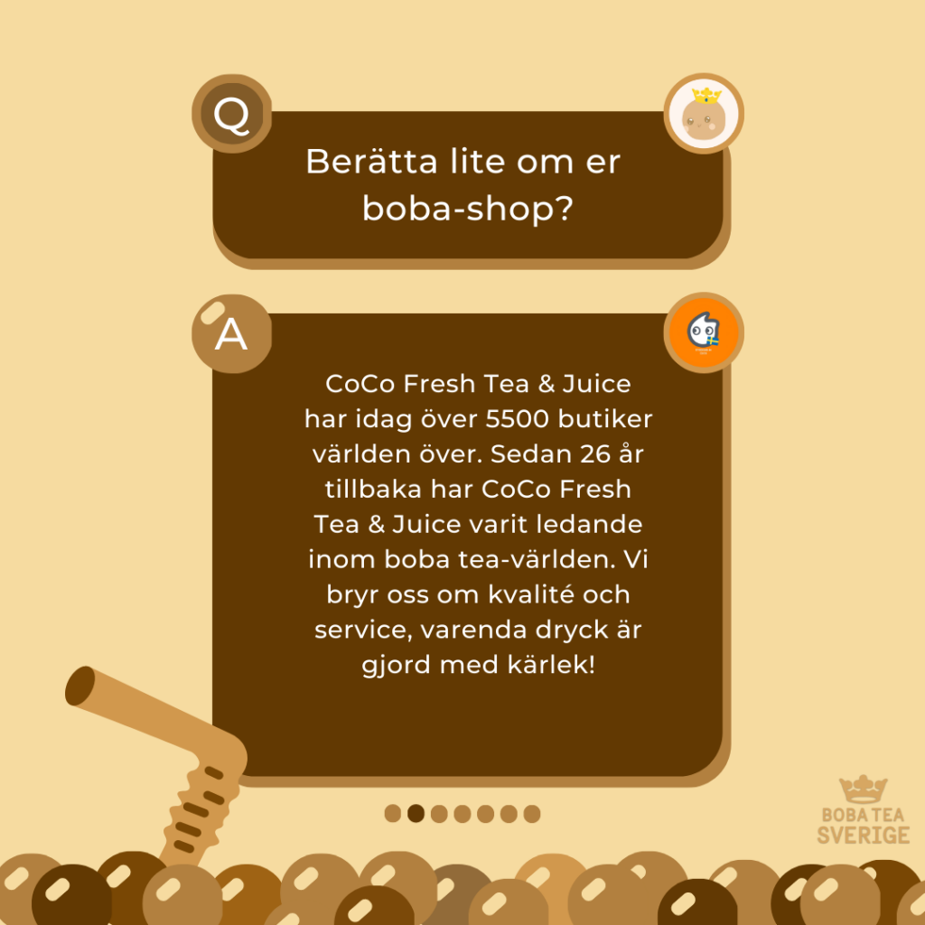 "Spilling The Boba Tea" Med CoCo Fresh Tea & Juice - Boba Tea Sverige - Bobatea.se