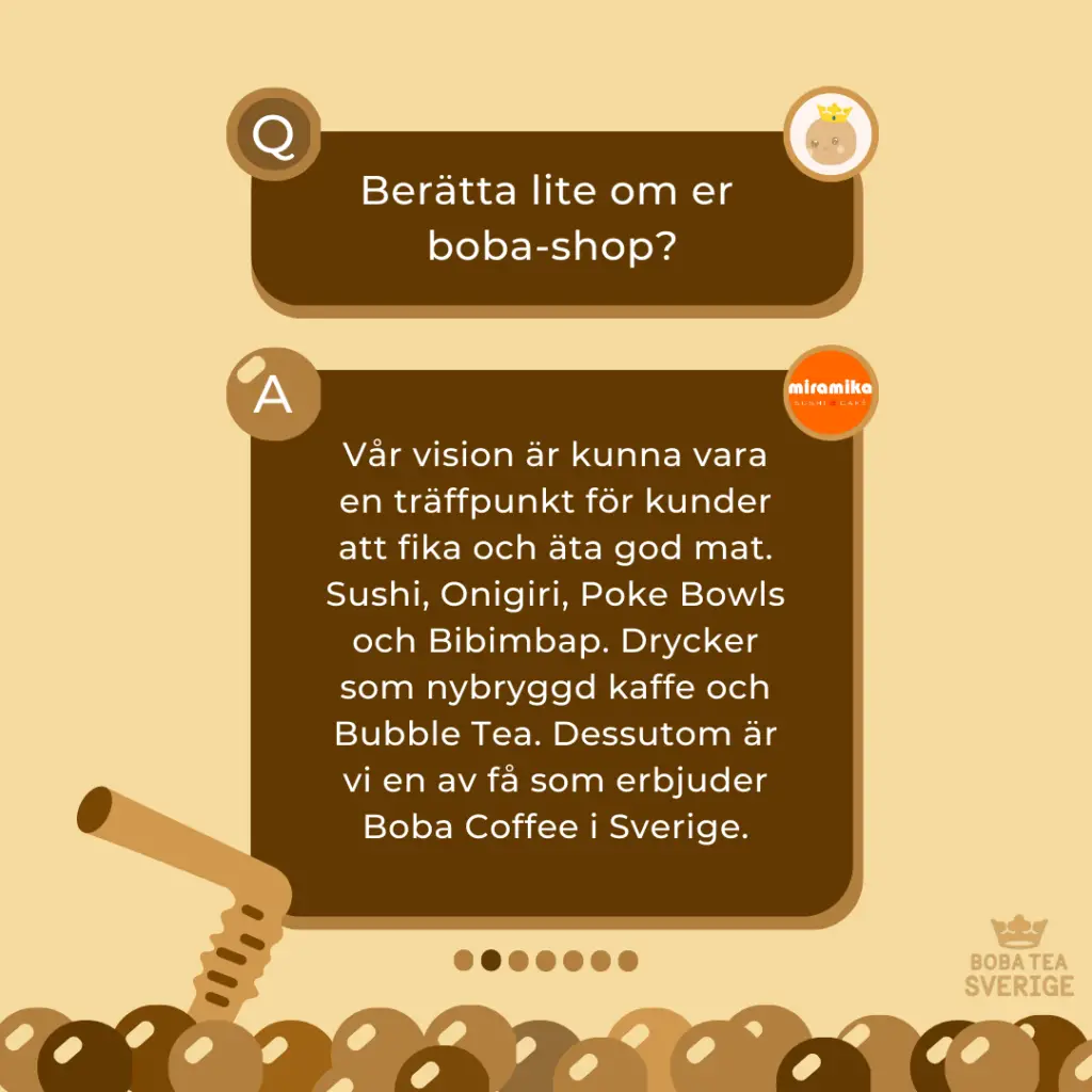 "Spilling The Boba Tea" Med Miramika Sushi & Café Skogås - Boba Tea Sverige - Bobatea.se