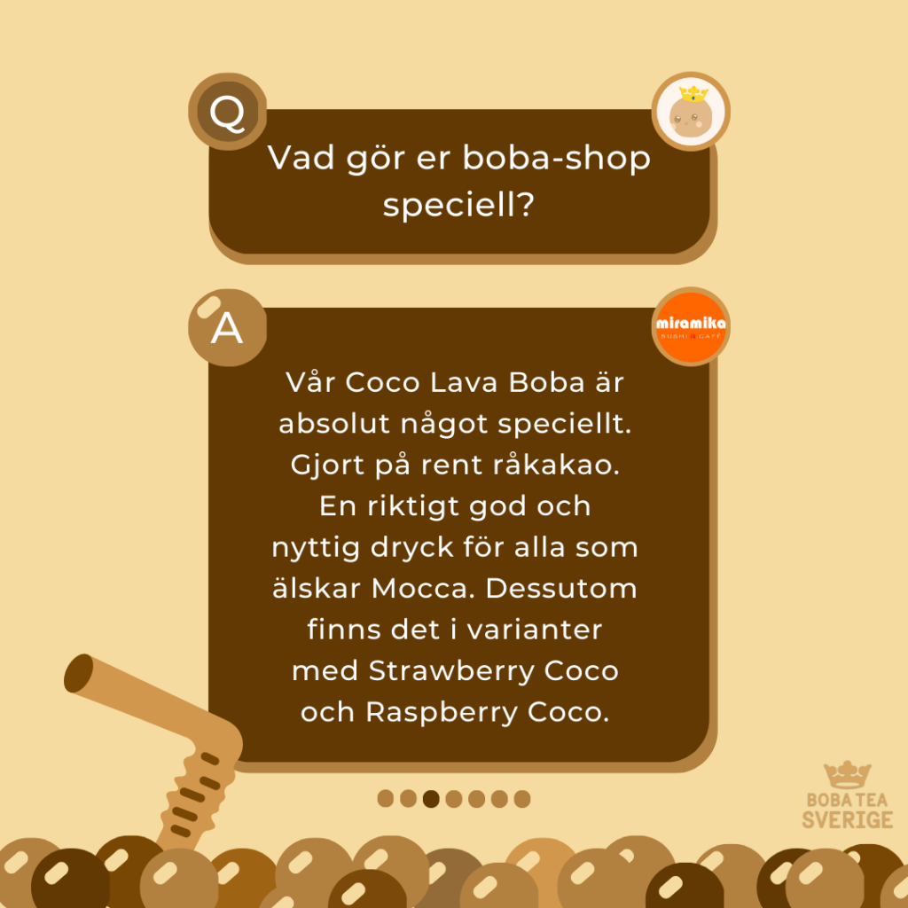 "Spilling The Boba Tea" Med Miramika Sushi & Café Skogås - Boba Tea Sverige - Bobatea.se