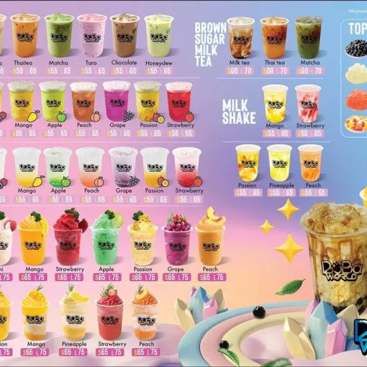 Boba World Meny - Bobatea.se