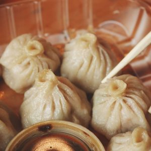 Färdig tillagade dumplings för den nya trenden Soup dumplings