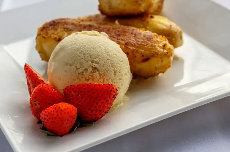 Friterad Banan Recept med Glass