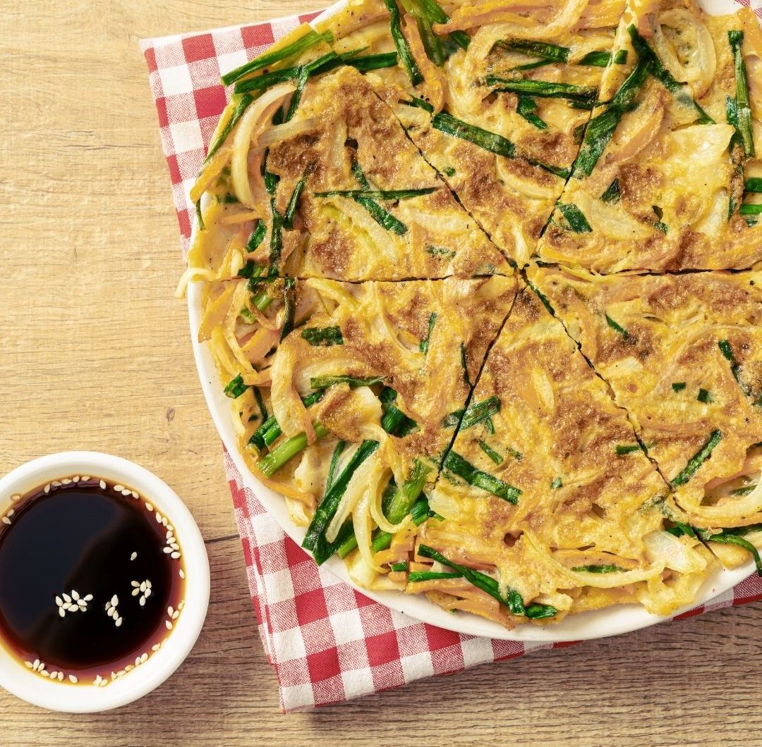 Pajeon (Koreansk vårlökspannkaka)