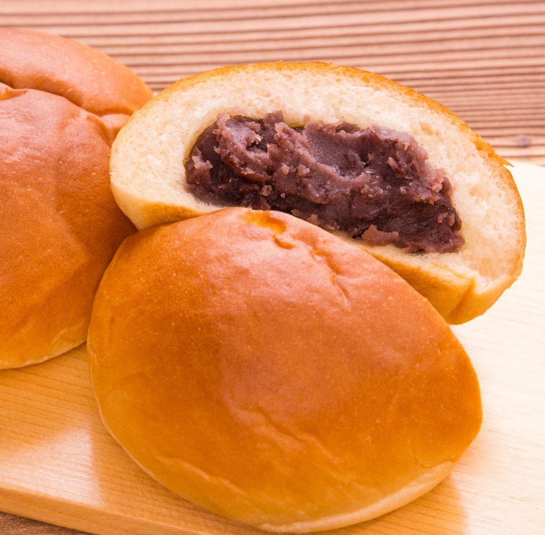 Anpan (Japansk Bulle med rödbönsfyllning)