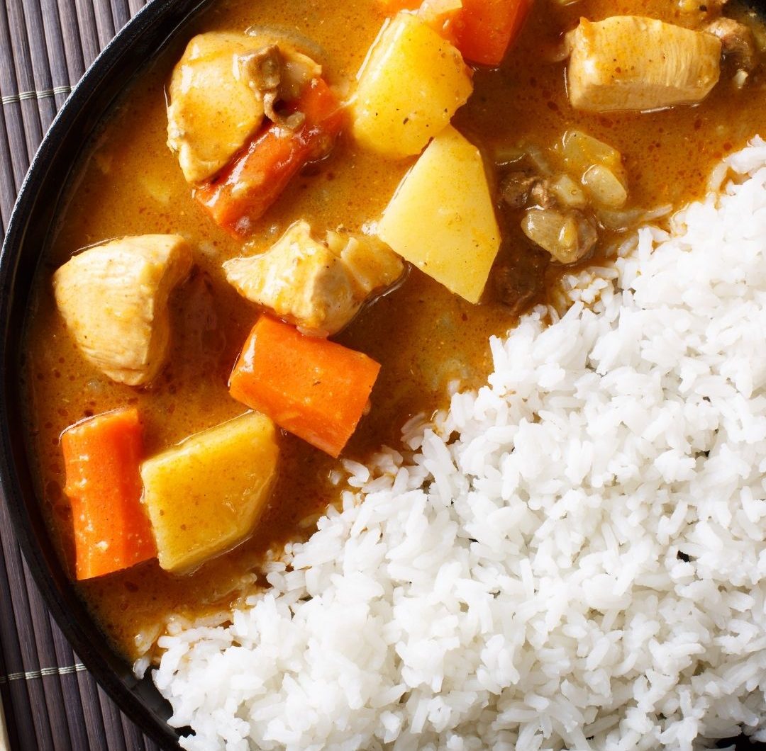 Japansk curry med ris - söt & fyllig