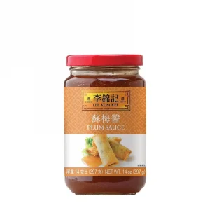 En burk med krämig plommonbaserad dressing, används flitigt inom det kantonesiska köket.