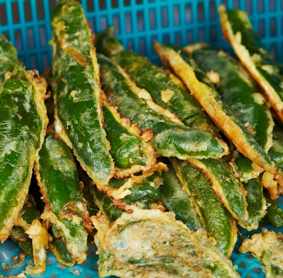Gochujeon (Koreansk fylld chili-pannkaka)