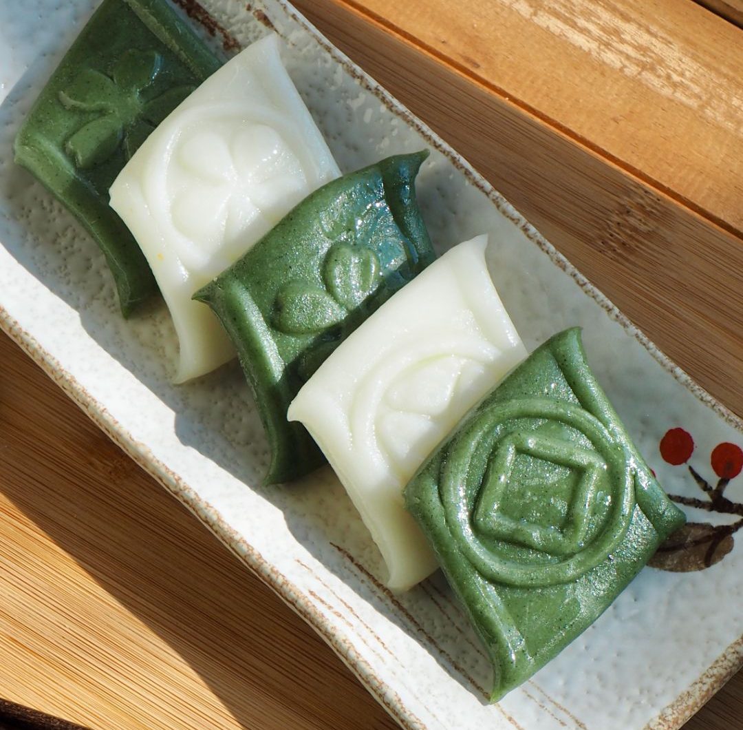 Mugwort Jeolpyeon (Koreansk seg riskaka)