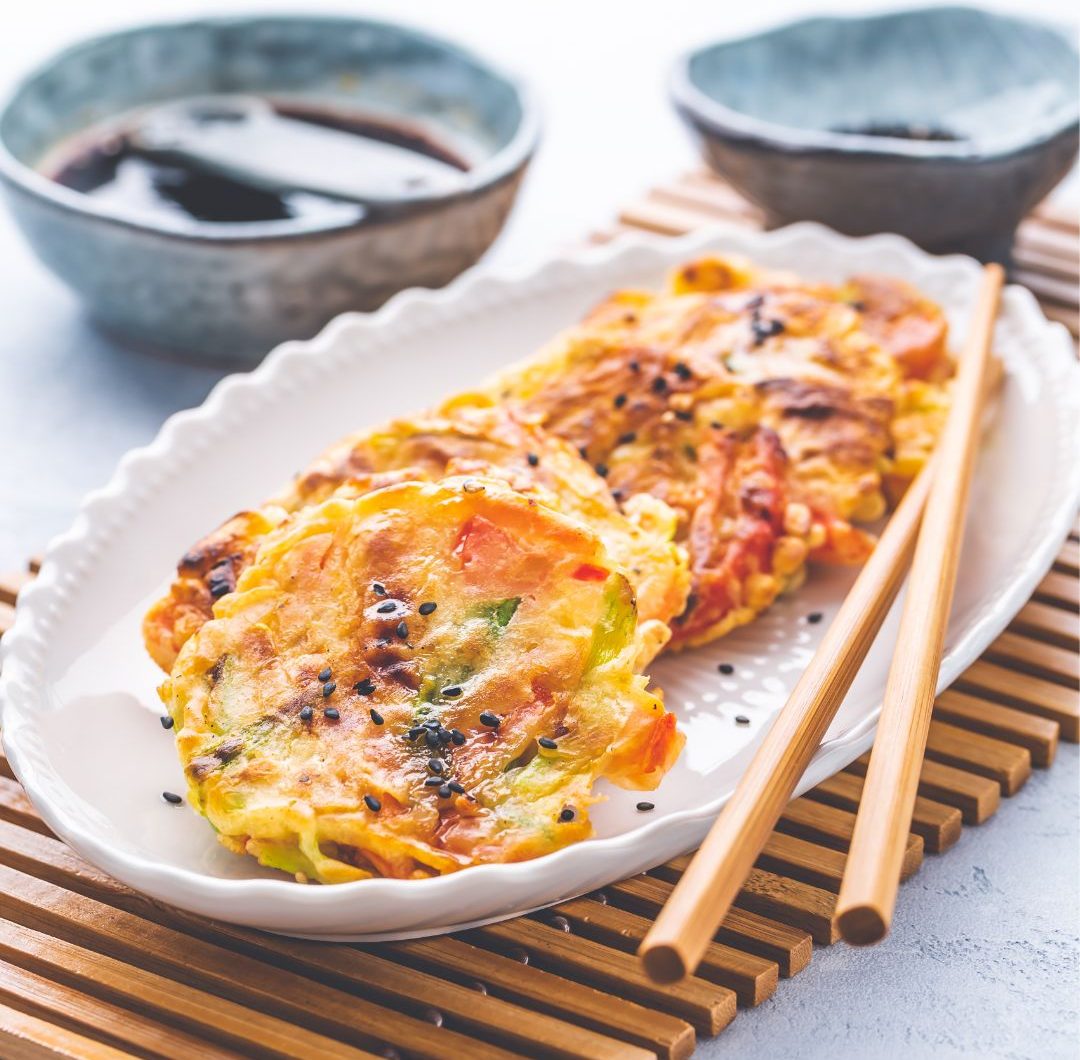 Yachaejeon (Koreansk grönsakspannkaka)