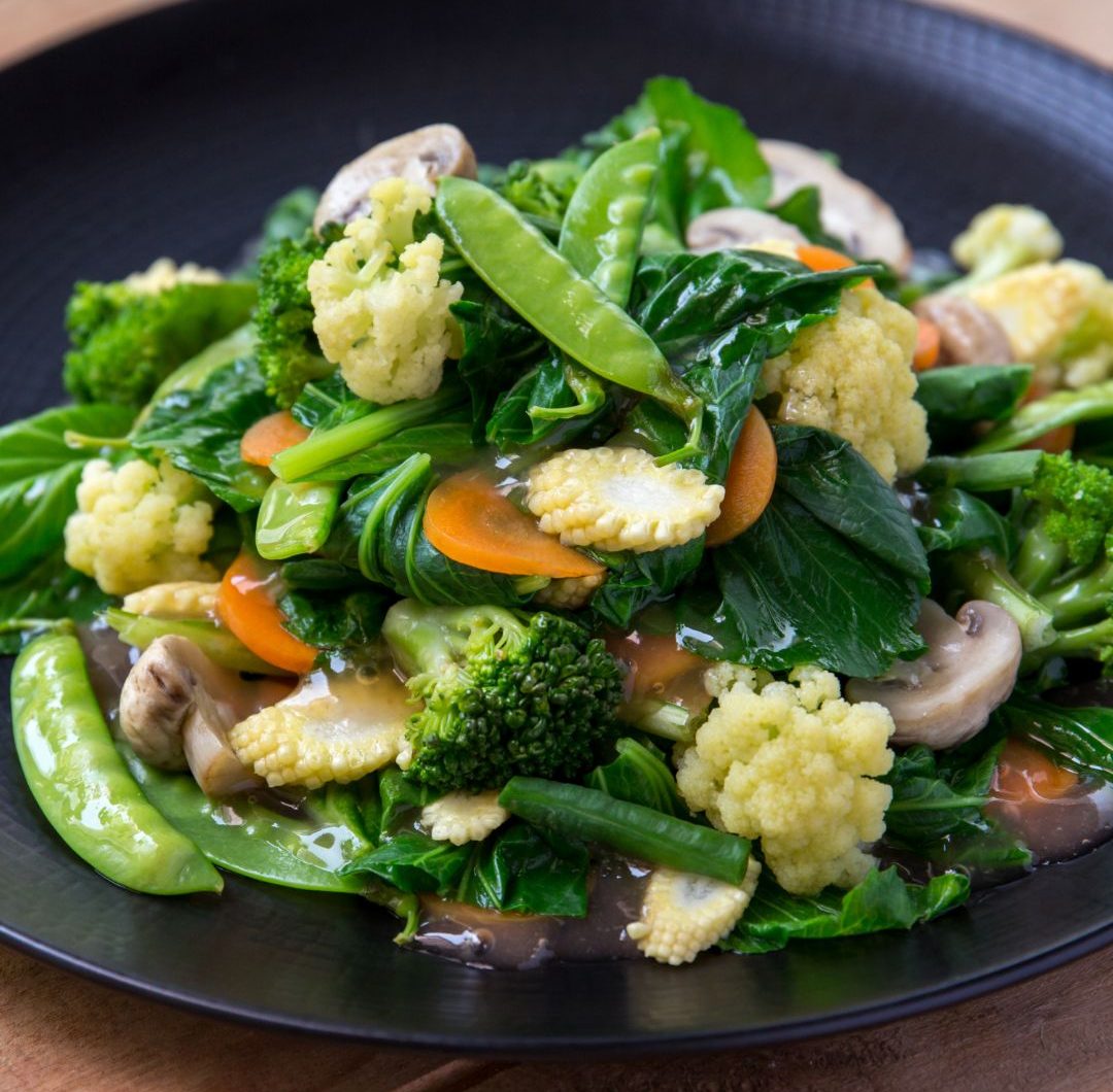 Vegetarisk Chop Suey (Kinesisk Wokade Grönsaker)