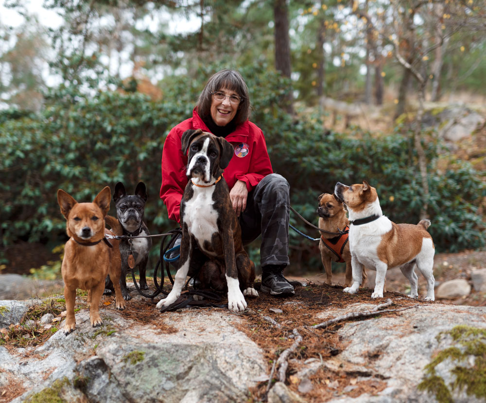 Madelene Gavazzeni med hundar