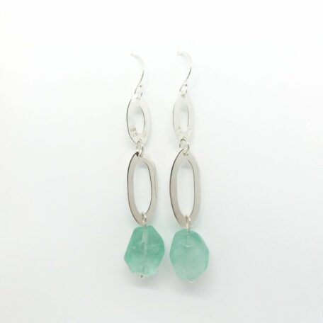 Earring - flourite