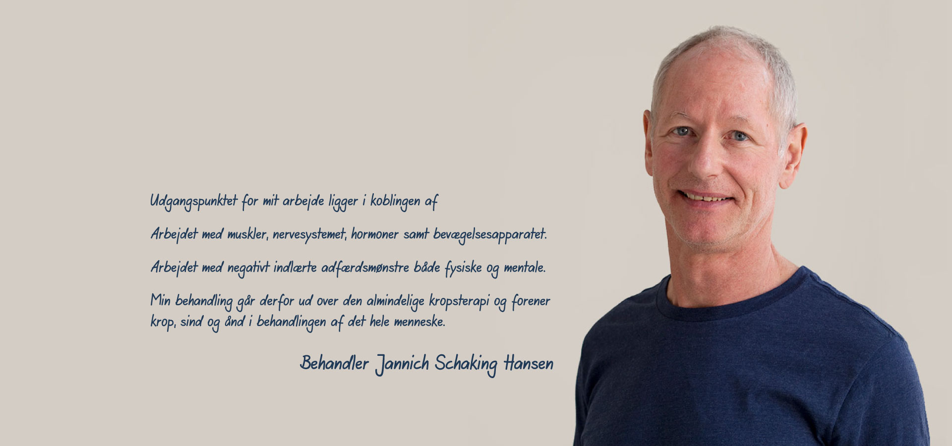 Jannich S Hansen bodyrestart behandler, behandlinger og træning