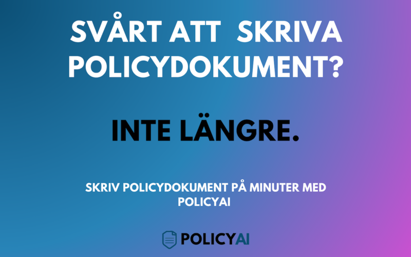 Hur Skriver Man en Integritetspolicy? Förenkla Processen med AI