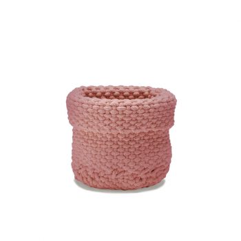 Förvaringskorg Rope medium rosa