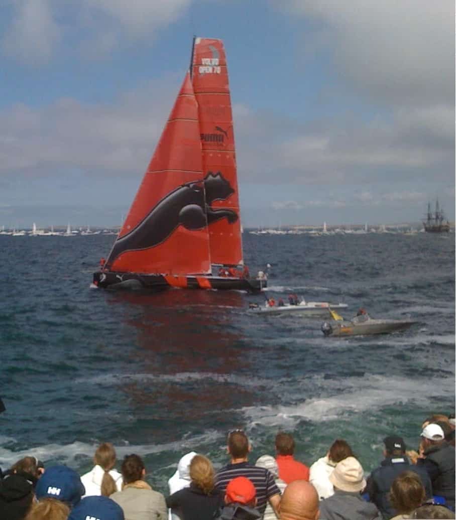 Tillfälligt stopp för båtarna i Ocean Race