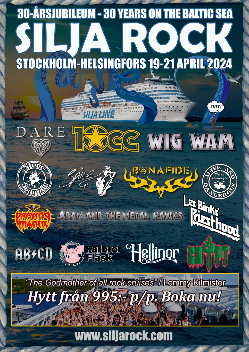 Bonafide sets sail on the Silja Rock 30th anniversary cruise!