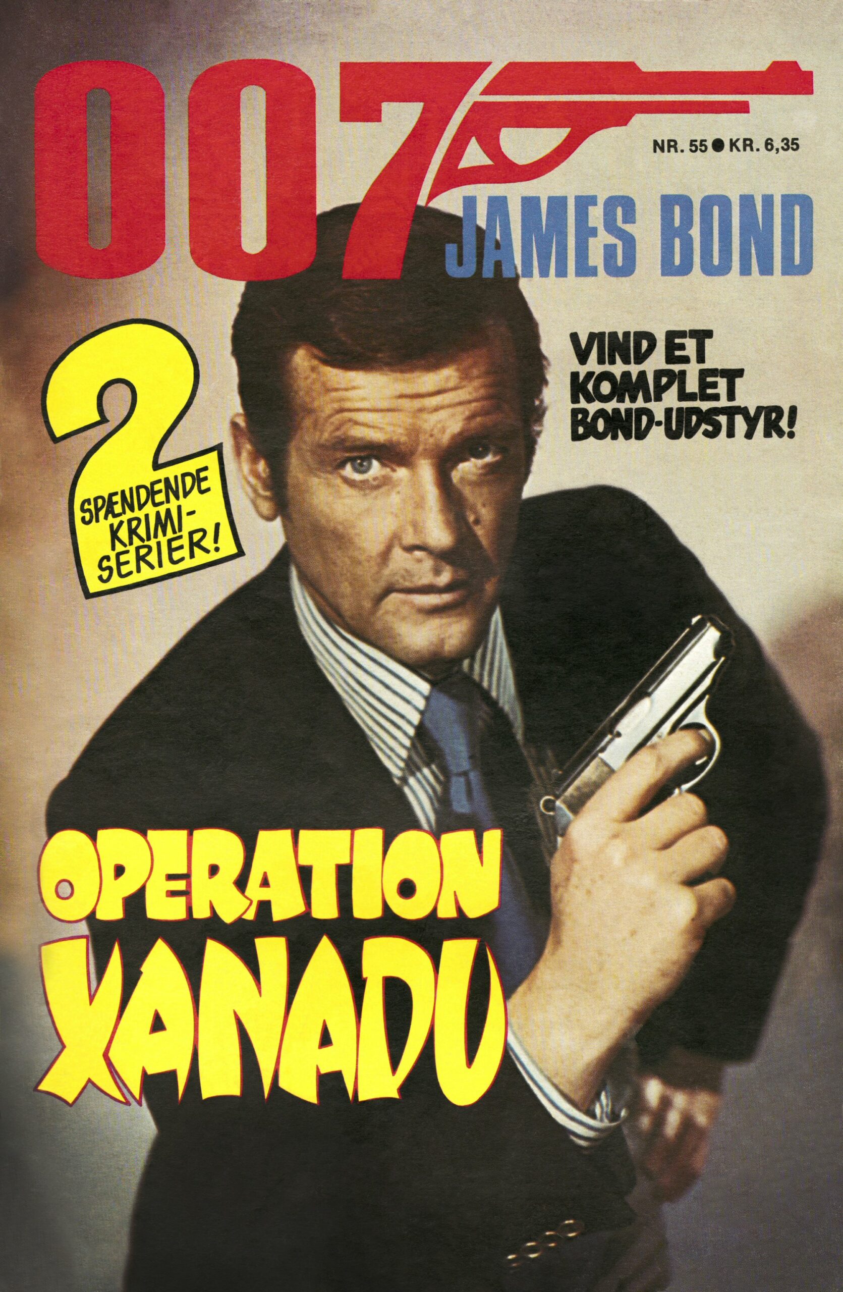 Forside af dansk "James Bond Agent 007" nr. 55 (oktober 1980)
