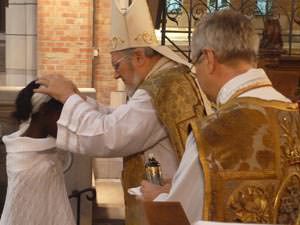 Bishop Geoffrey Rowell at St Boniface