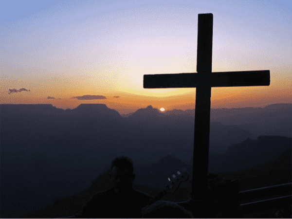 The Cross at sunset