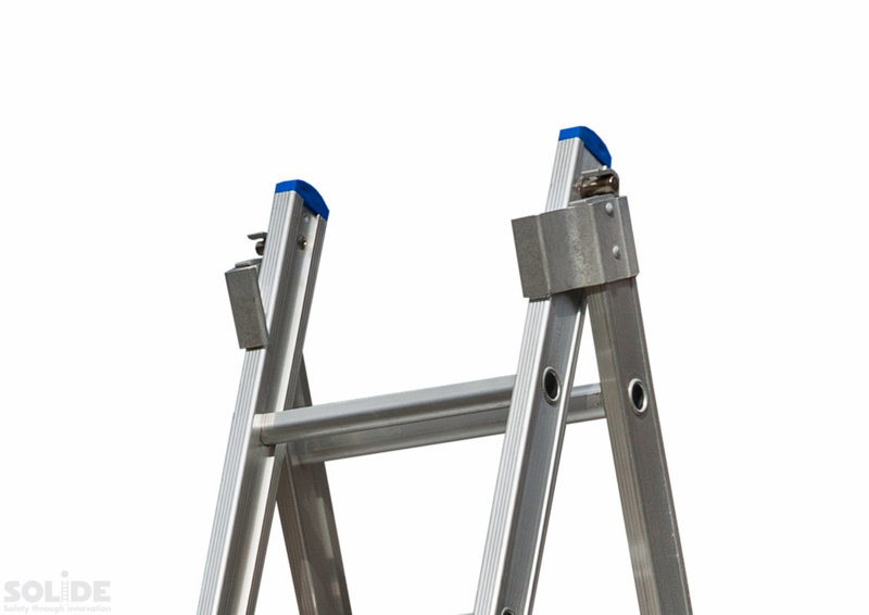 Solide Omvormbare ladder 2-delig (rechte voet met stabiliteitsbalk) - Afbeelding 7