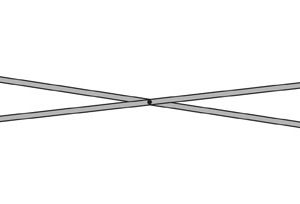 Repamine metselsteiger diagonaalschoor - kruis 2,50 m