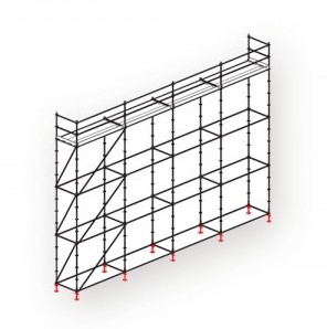 MJ - Allround steigerpakket - 2,57m - metsel-/renovatiesteiger - (B)10,28m x 7,30m x 1,09m - (75m²)